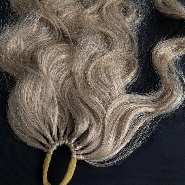 ASH Blonde Ponytail - Waves Hollywood on elastic band