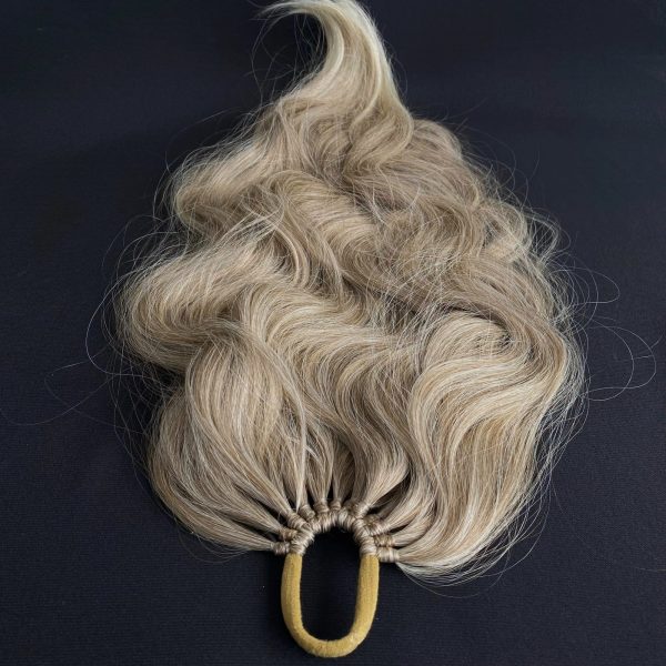 ASH Blonde Ponytail - Waves Hollywood on elastic band