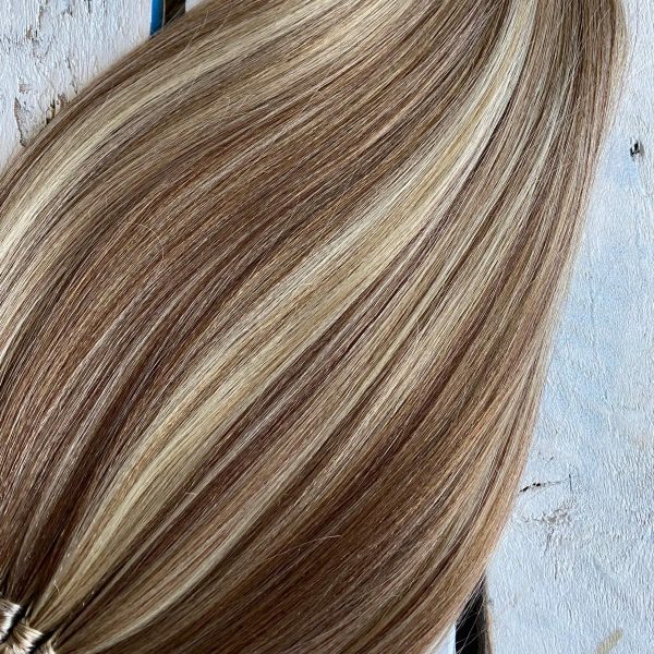 LIGHT MAHOGANY BROWN Ponytail Extension On Elastic Band 14-28 INCH - Image 5