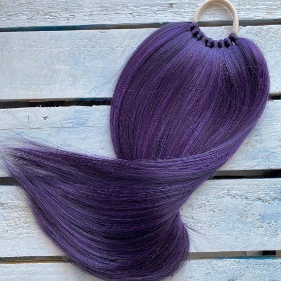 DARK VIOLET Ombre Ponytail Extension On Elastic Band 14-24 INCH
