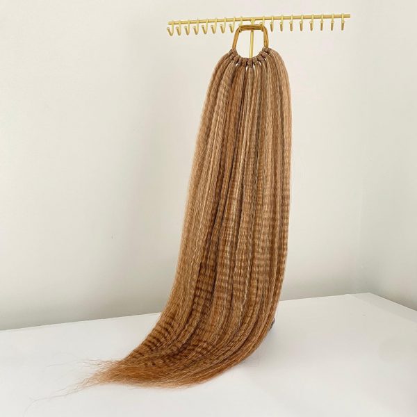 STRAWBERRY BLONDE Crimped Ponytail Extension On Elastic Band 18-22 INCH - Image 5