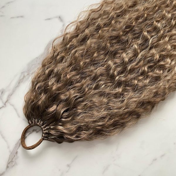 MEDIUM BRONDIE Curly Ponytail on elastic band 22inch - Image 5