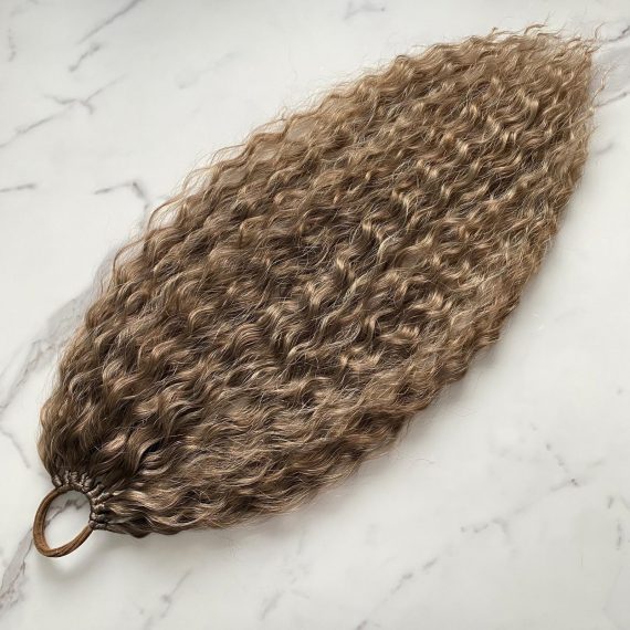 MEDIUM BRONDIE Curly Ponytail on elastic band 22inch