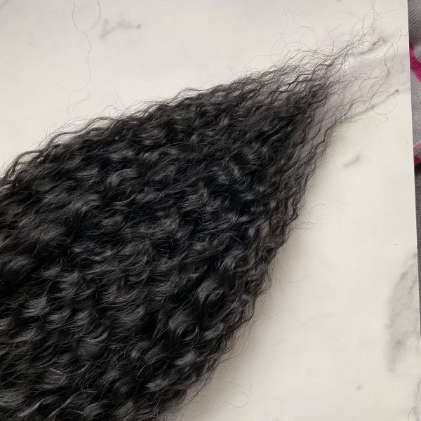 BLACK Curly Ponytail on elastic band 22inch - Image 4