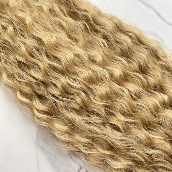 DARK BLONDE Curly Ponytail on elastic band 22inch - Image 7