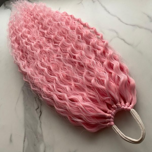 PINK Curly Ponytail on elastic band 22inch - Image 7