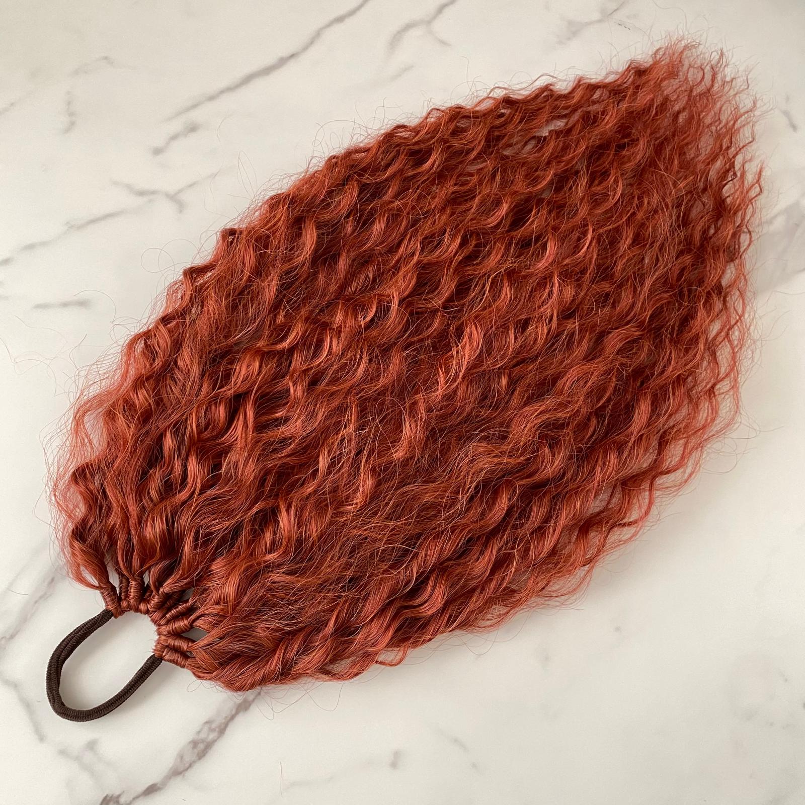 GINGER COOPER Mix Curly Ponytail on elastic band 22inch