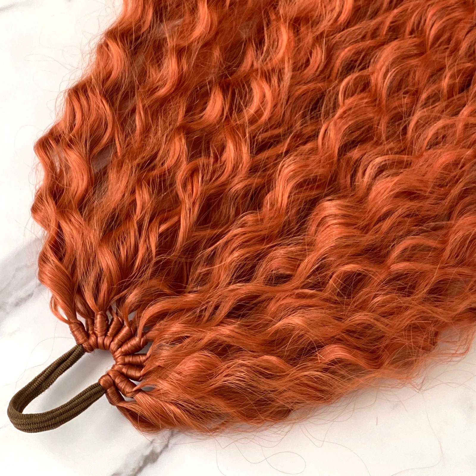 GINGER Curly Ponytail on elastic band 22inch - Image 3