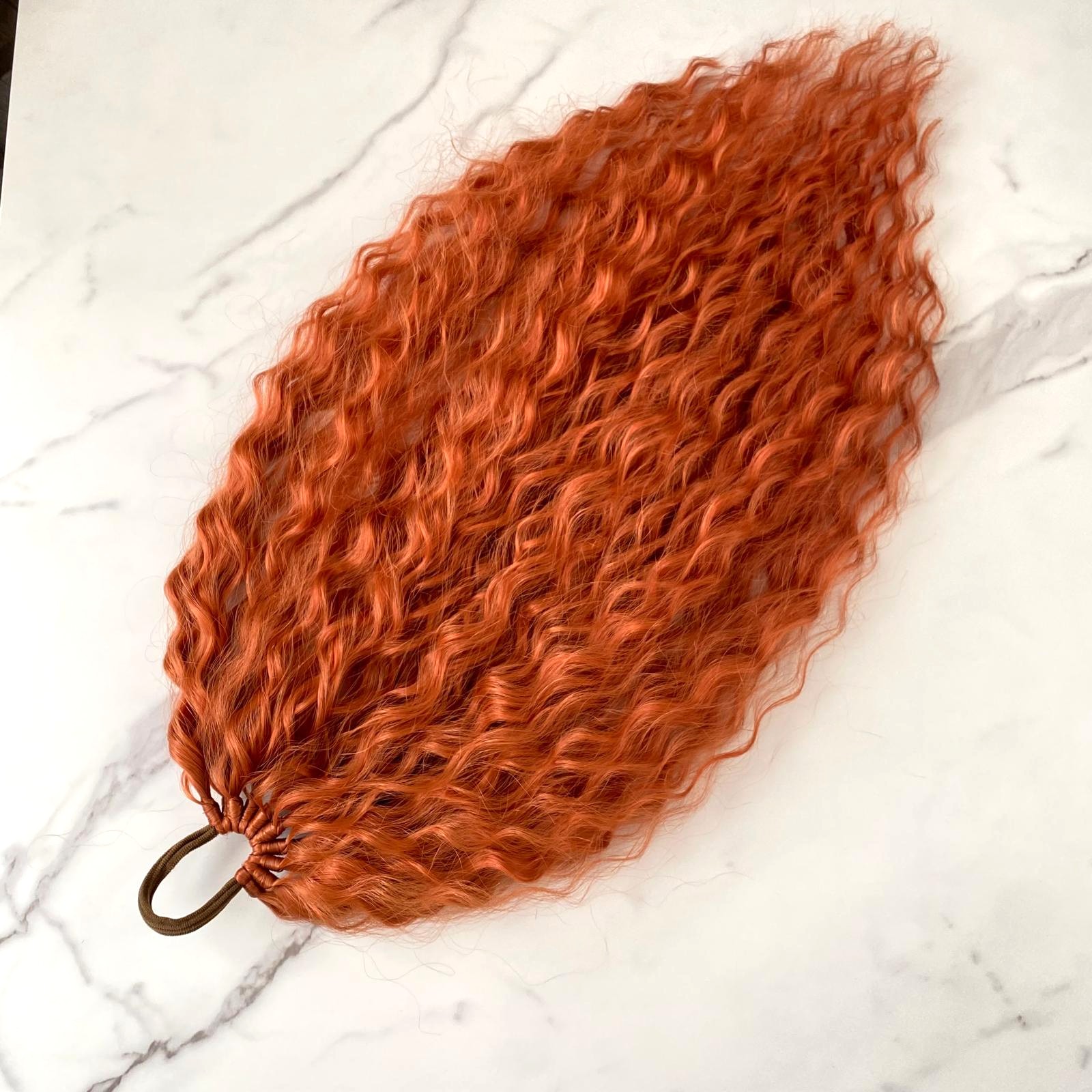 GINGER Curly Ponytail on elastic band 22inch - Image 4