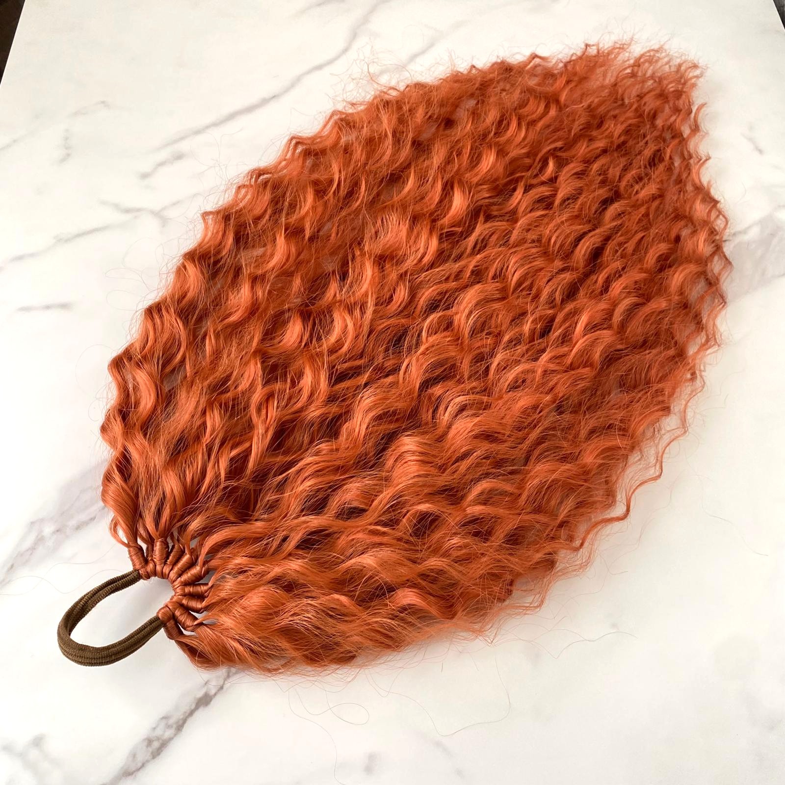 GINGER Curly Ponytail on elastic band 22inch - Image 5