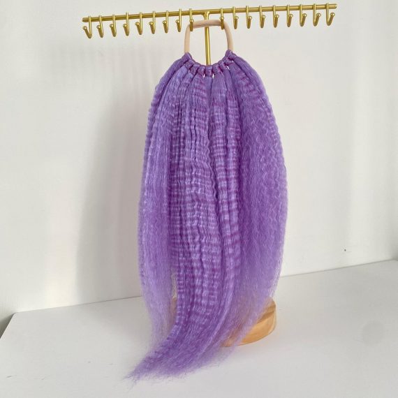 DREAMY PURPLE Crimped Ponytail Extension On Elastic Band 18-22 INCH